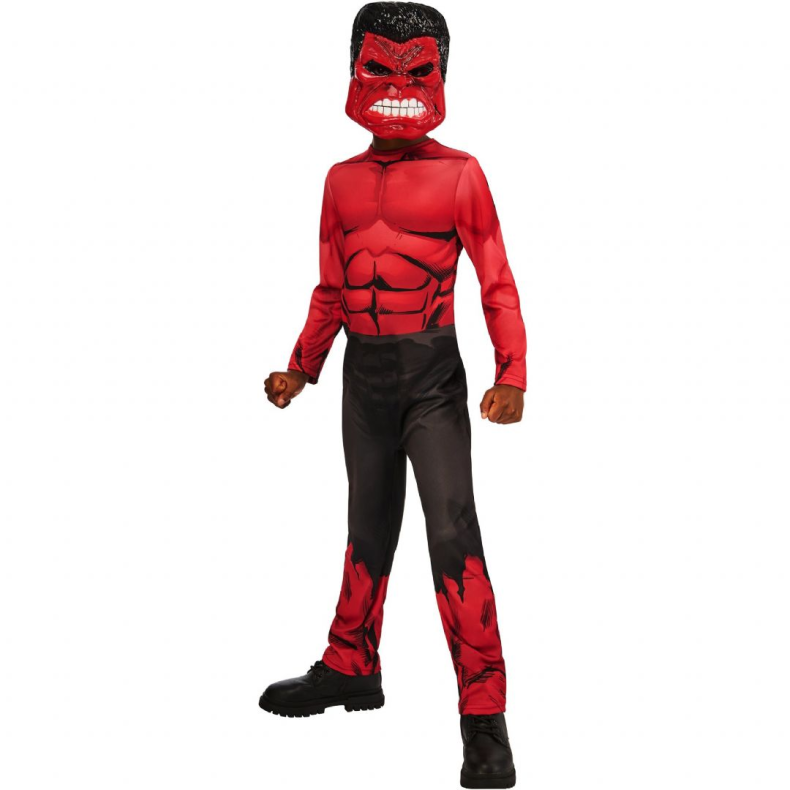 Marvel Red Hulk B�rnekostume str. 122