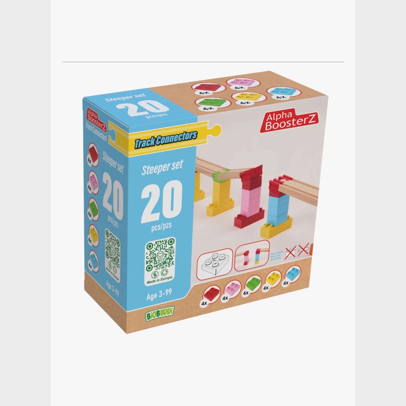 Alpha BoosterZ Track Connectors Steeper Bygges�t 20 Dele