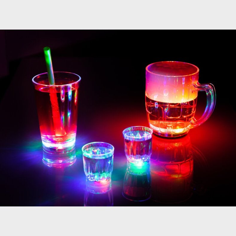 Blinkende Partyglas