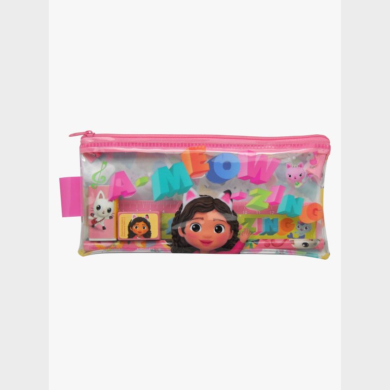 Gabby's Dollhouse Penalhus med Skrives�t, Multifarvet