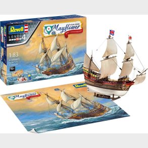 Revell - Mayflower Skib Byggest - 1:83 - Level 4 - 400th Anniversary - 05684