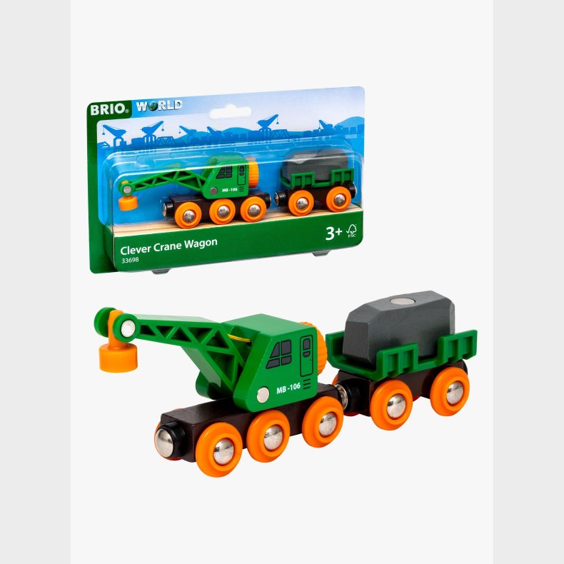 Brio 33698 Togvogn med kran