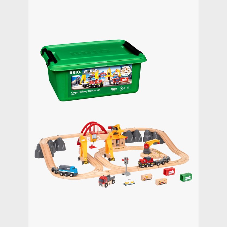 BRIO World 33097 Fragt- og Jernbanes�t Deluxe