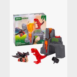 BRIO World 36092 Vulkanudbrud med Dinosaur