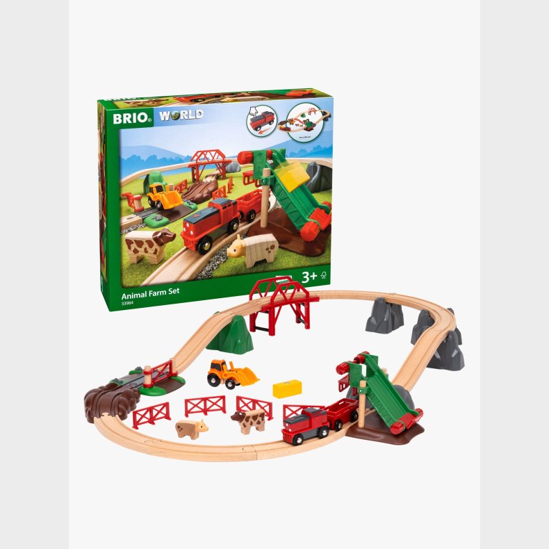 BRIO 33984 Batteridrevet Godstog Bondeg�rd 30 Dele