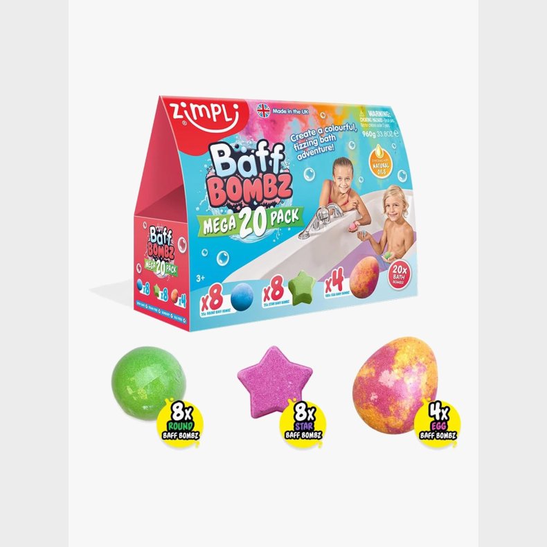 Zimpli Kids Baff Bombz Badebomber Mega Pack
