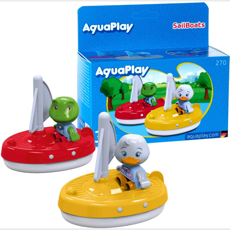 AquaPlay Badelegetj 2 Sejlbde &  2 Figurer