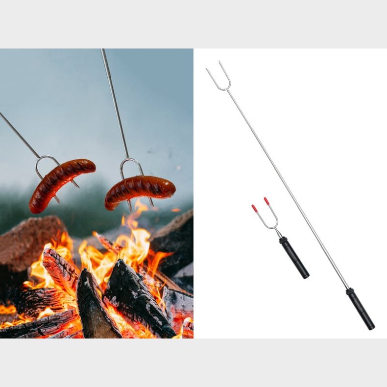 Grillgaffel med Teleskopskaft 2-pak - Outlust