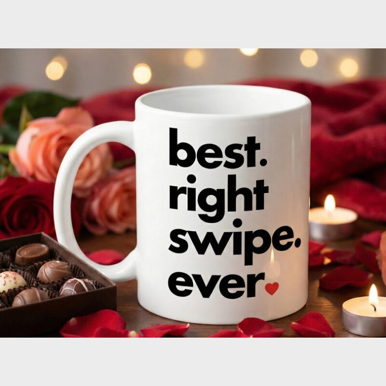 Krus med Tryk -�Best Right Swipe Ever