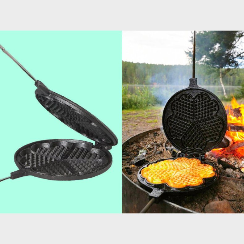 Vaffeljern til ben Ild