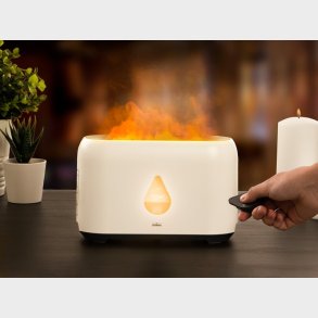 Luftfugter med LED-flamme - Zenkuru