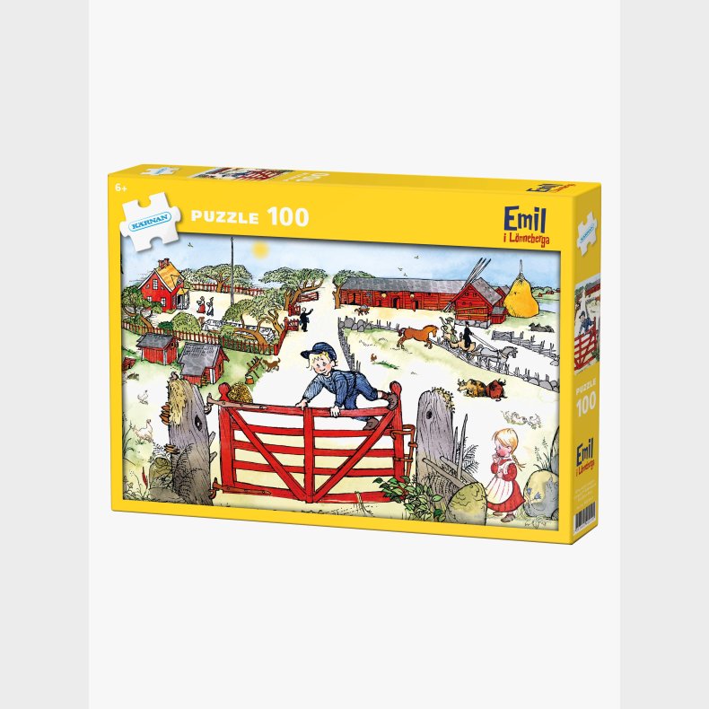 K�rnan Emil fra L�nneberg Puslespil 100 Brikker