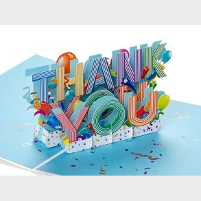 Pop Up-kort - Thank You