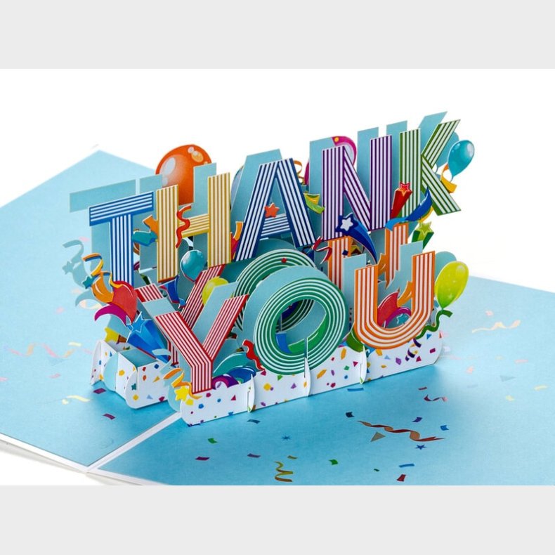 Pop Up-kort - Thank You
