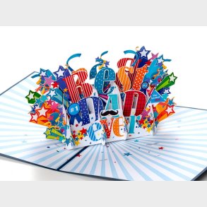 Pop Up-kort - Best Dad Ever