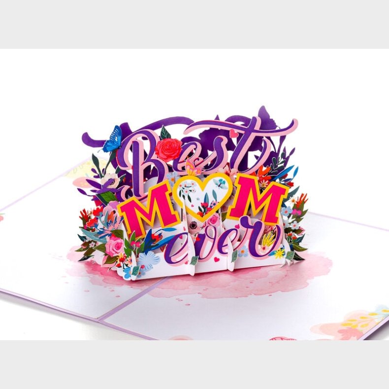 Pop Up-kort - Best Mom Ever