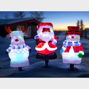 Havebelysning med Julefigurer