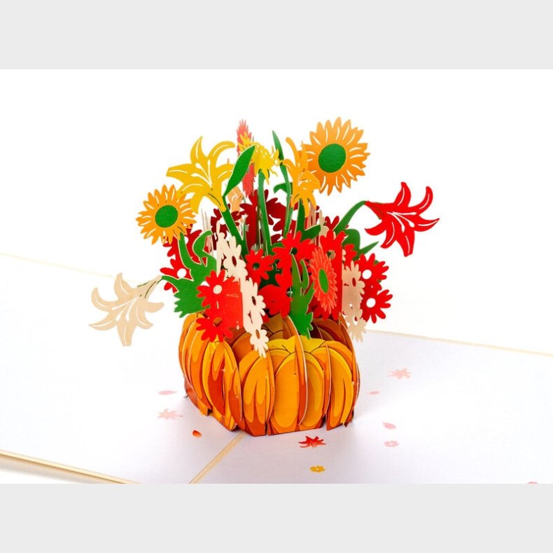 Pop up-kort  Efterrsbuket