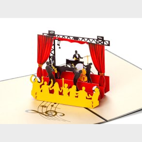 Pop up-kort   Musikelskeren