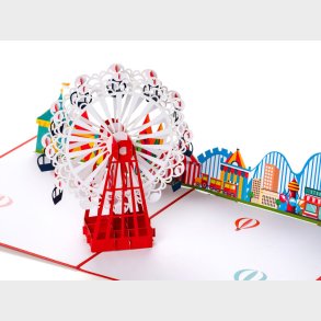 Pop up-kort  Pariserhjul
