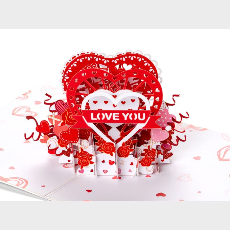 Pop Up-kort - Love You
