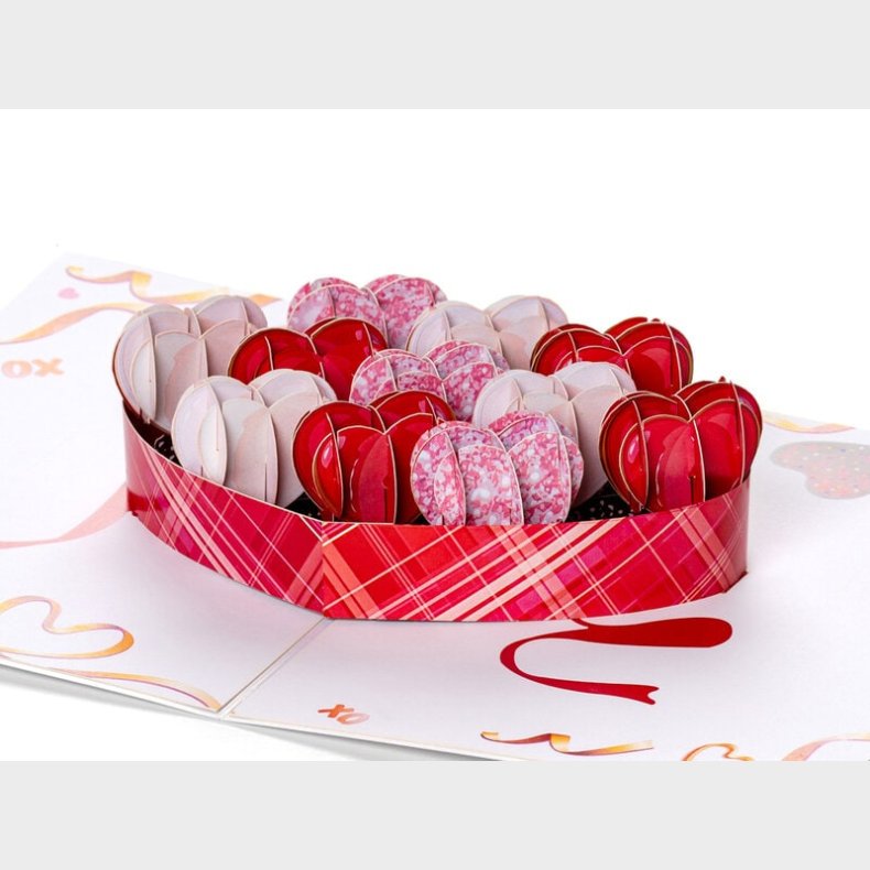 Pop Up-kort - Hjerter i �ske