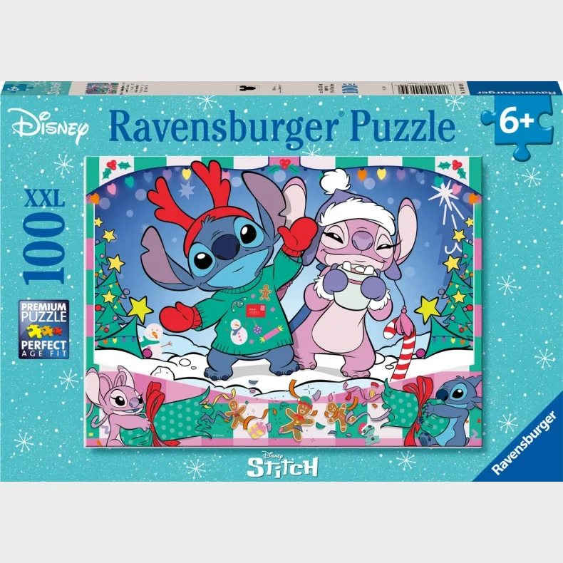 Ravensburger Disney Stitch Christmas Puslespil 100 Brikker