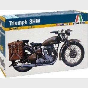 Italeri - Triumph 3hw Motorcykel Byggest - 1:9 - 7402