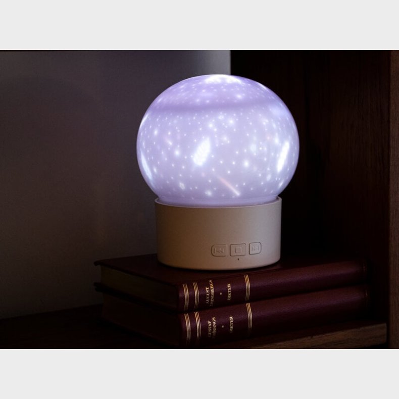 Natlampe med Projektoreffekt og Hjttaler