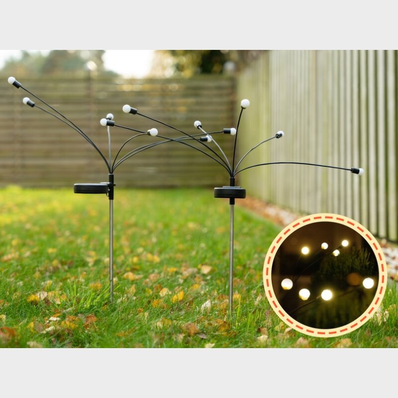 Firefly Solcellelamper 2-pak