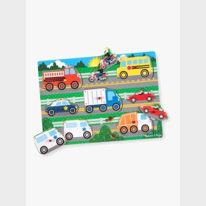 Melissa &  Doug Knoppuslespil Af Tr� Transportmidler 8 Dele