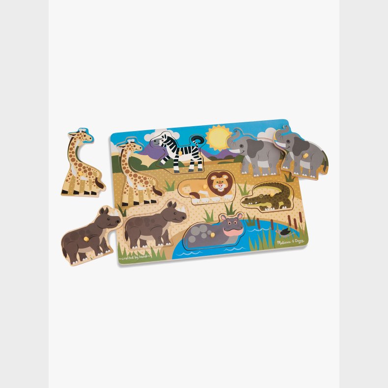 Melissa &  Doug Knoppuslespil Safari 7 Brikker