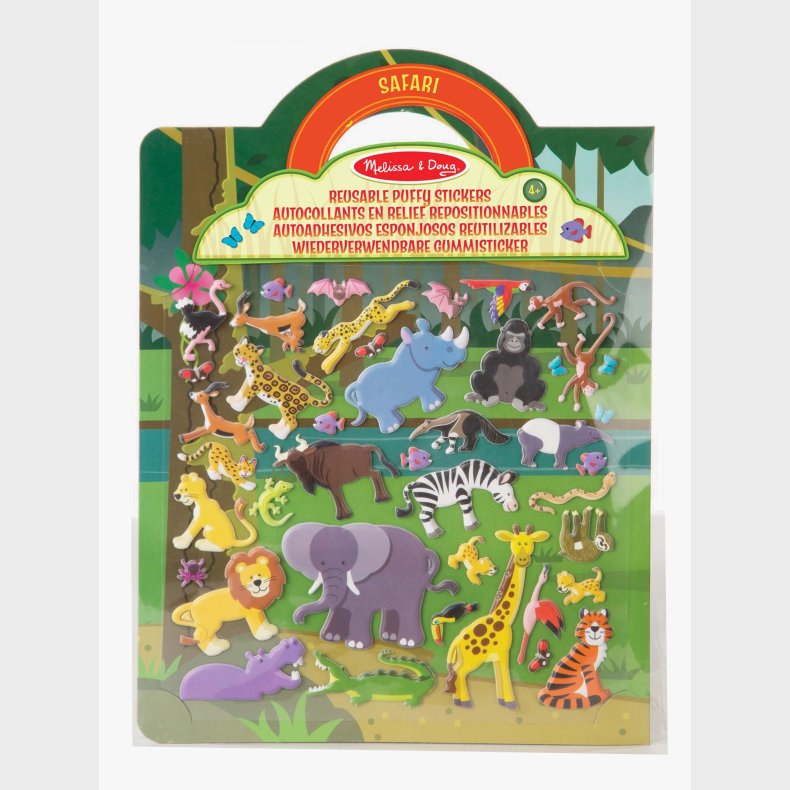 Melissa &  Doug Klisterm�rkebog Safari 42 Stk.
