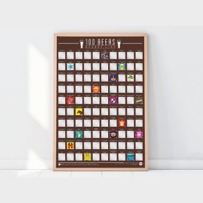 100 Beers Skrabeplakat