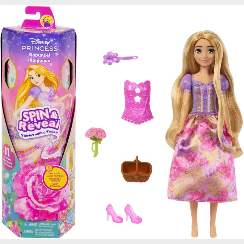 Disney Princess Fashion Reveal Rapunzel Dukke