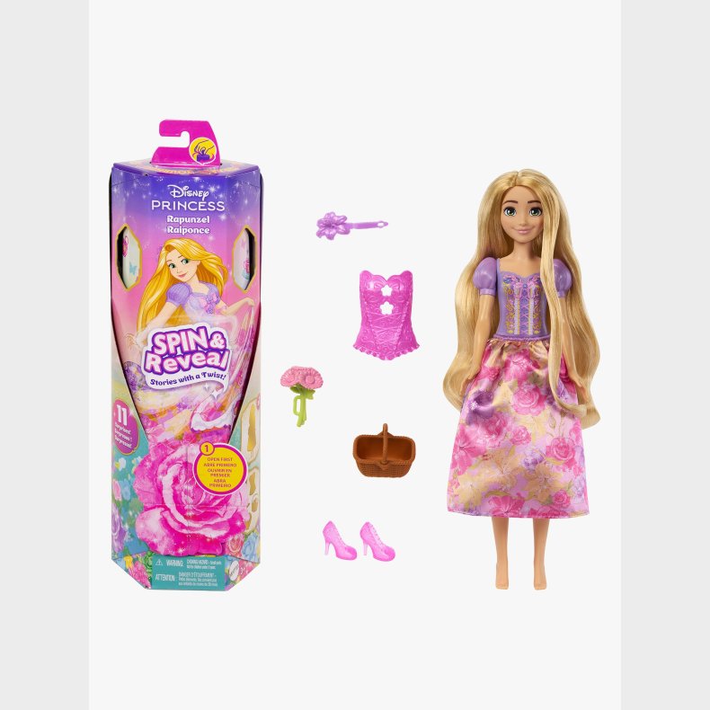 Disney Princess Fashion Reveal Rapunzel Dukke