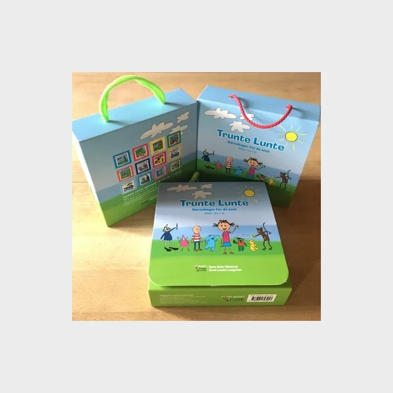 Trunte Lunte kuffert med 12 b�ger