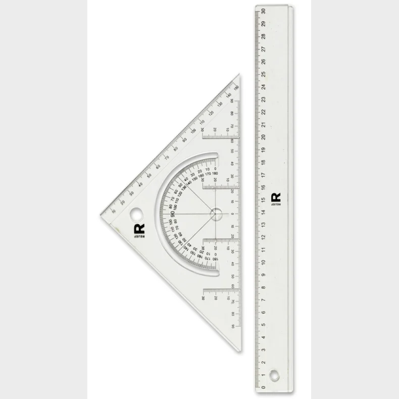 Lineal Relief st stor trekant + lineal