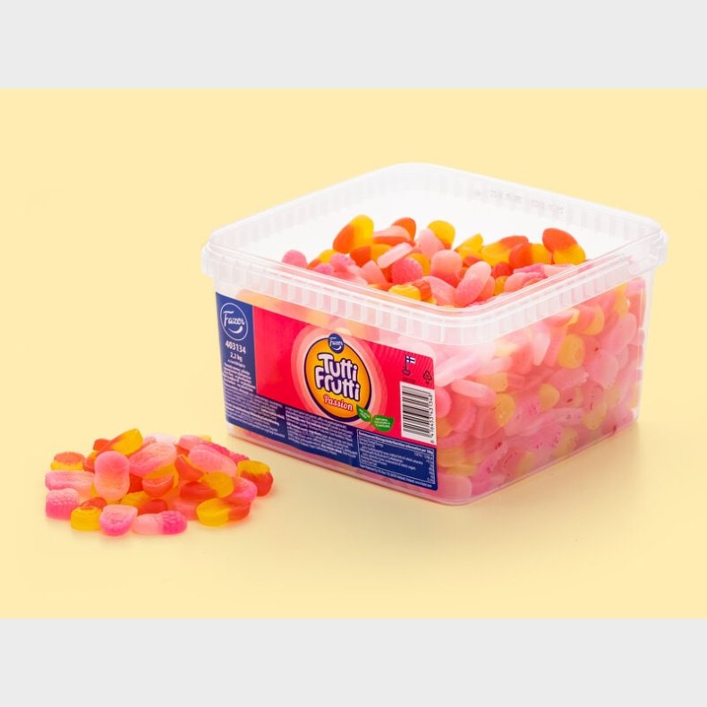 Tutti Frutti Passion Bland-selv slik i kasser 2,2 kg