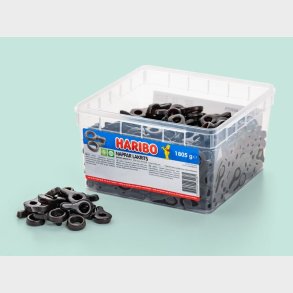 Lakridssutter Bland-selv slik i kasser 1,8 kg