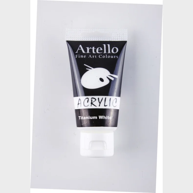 Akrylmaling Artello hvid titanium 75ml