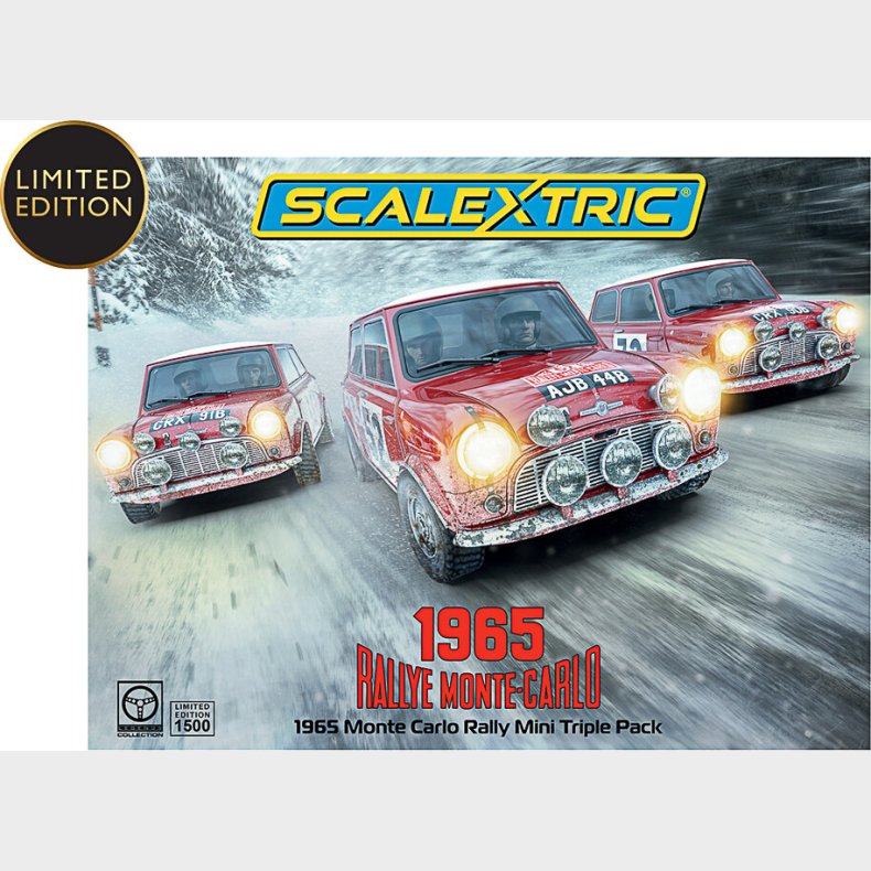 Scalextric - 1965 Monte Carlo Rally Mini Cooper - 1:32 - 3-pak - C4488a