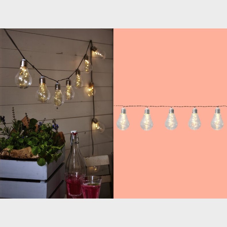 Solcelledreven Lysk�de - Hvid