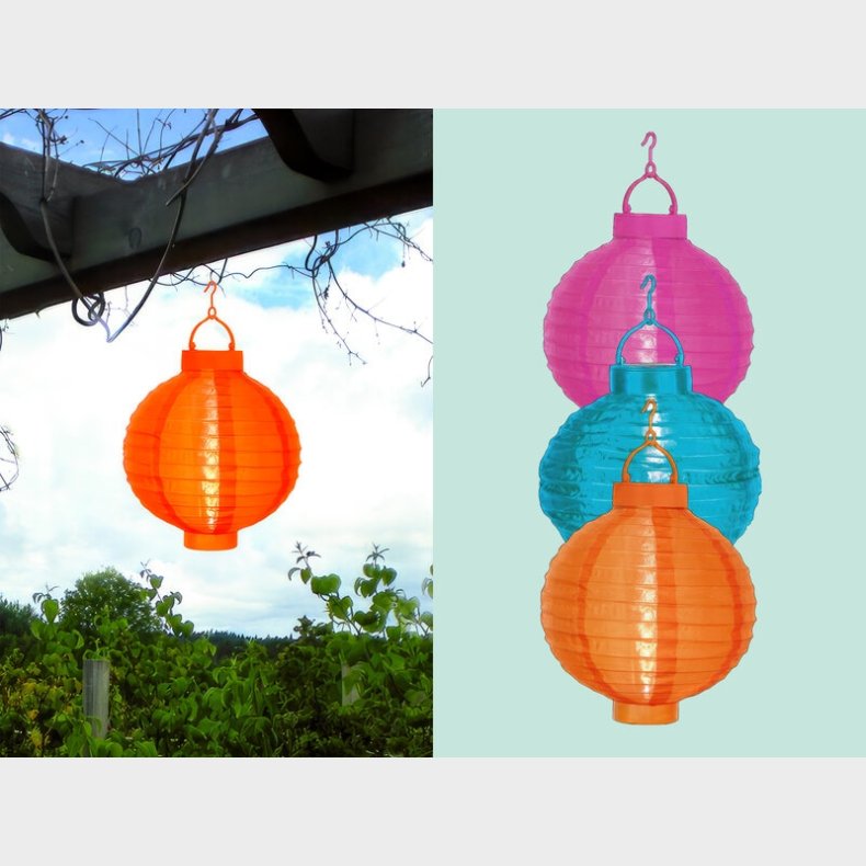 Solcelledrevet papirlanterne