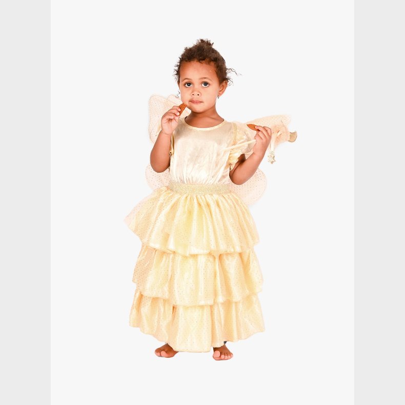 Den Goda Fen Kostume Fe med Tilbeh�r, Guldfarvet, 110-116