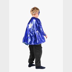 Den Goda Fen Vendbar Kappe med �jenmaske 98-128 cm, Bl�/regnbue