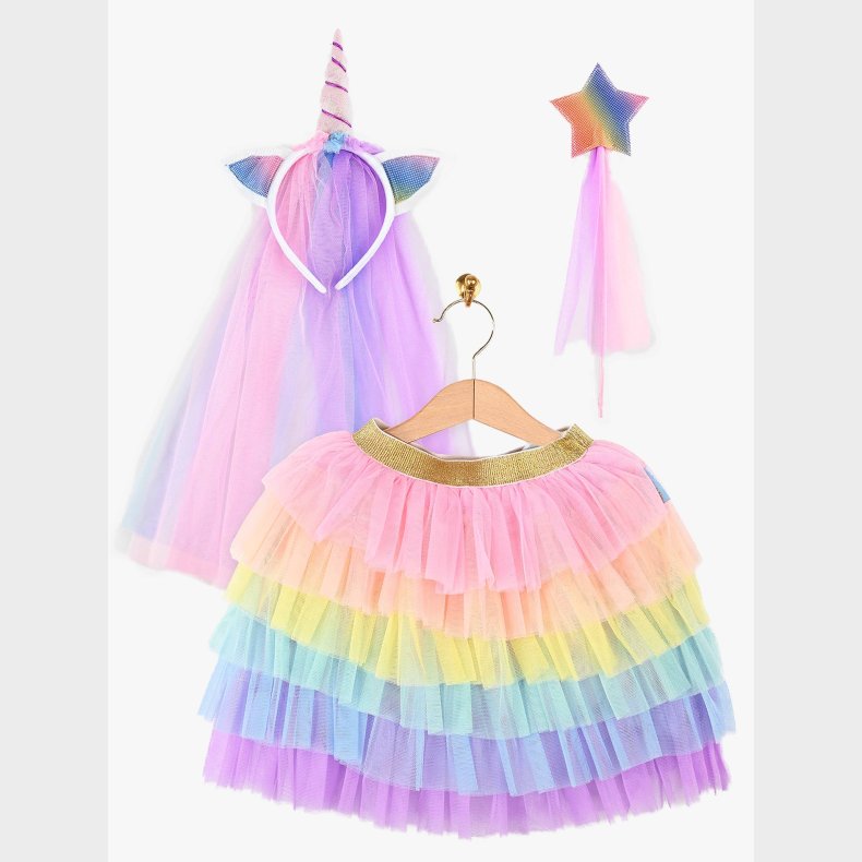 Den Goda Fen Kostume Enhj�rning med Tylsk�rt 116-128 cm