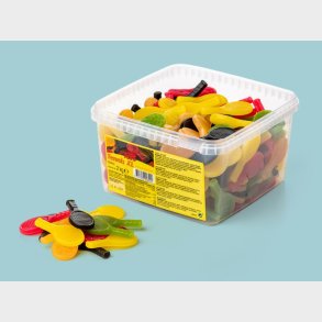 Tennisketcher XL Bland-selv slik i kasser 2 kg