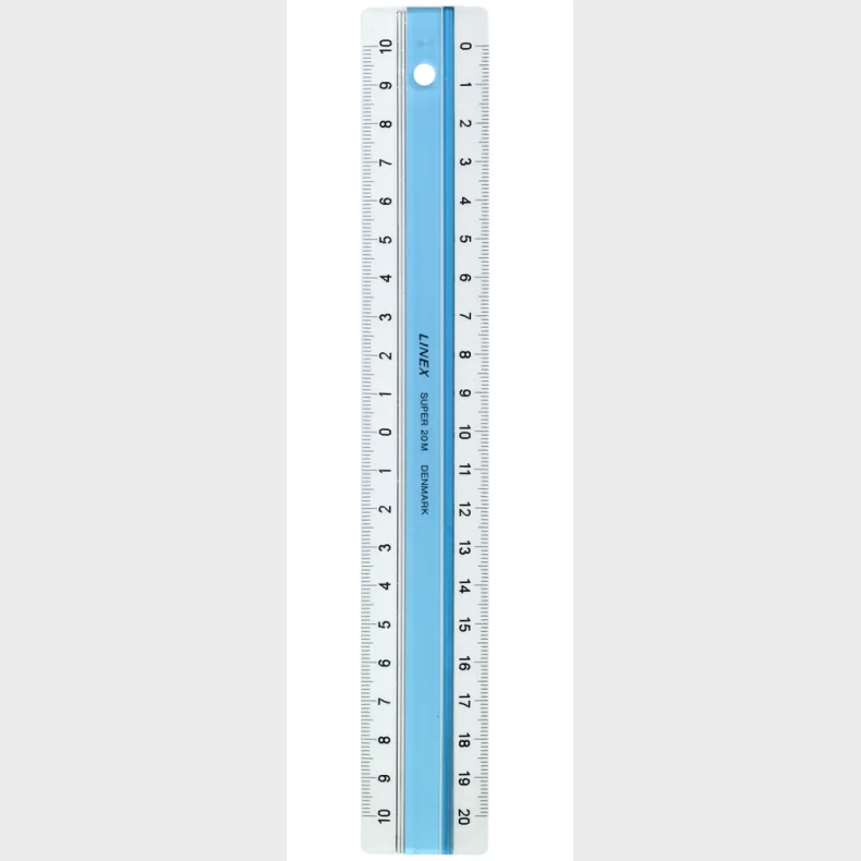 Lineal Linex super 20 cm lysebl