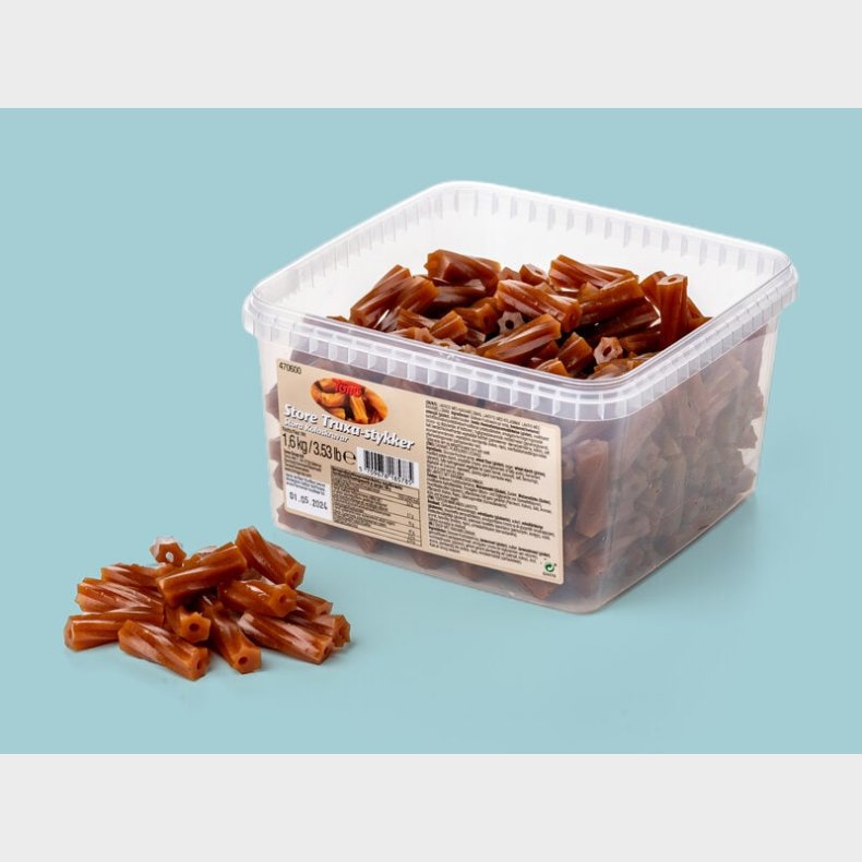 Store Karamelskruer Bland-selv-slik i kasser1,6 kg